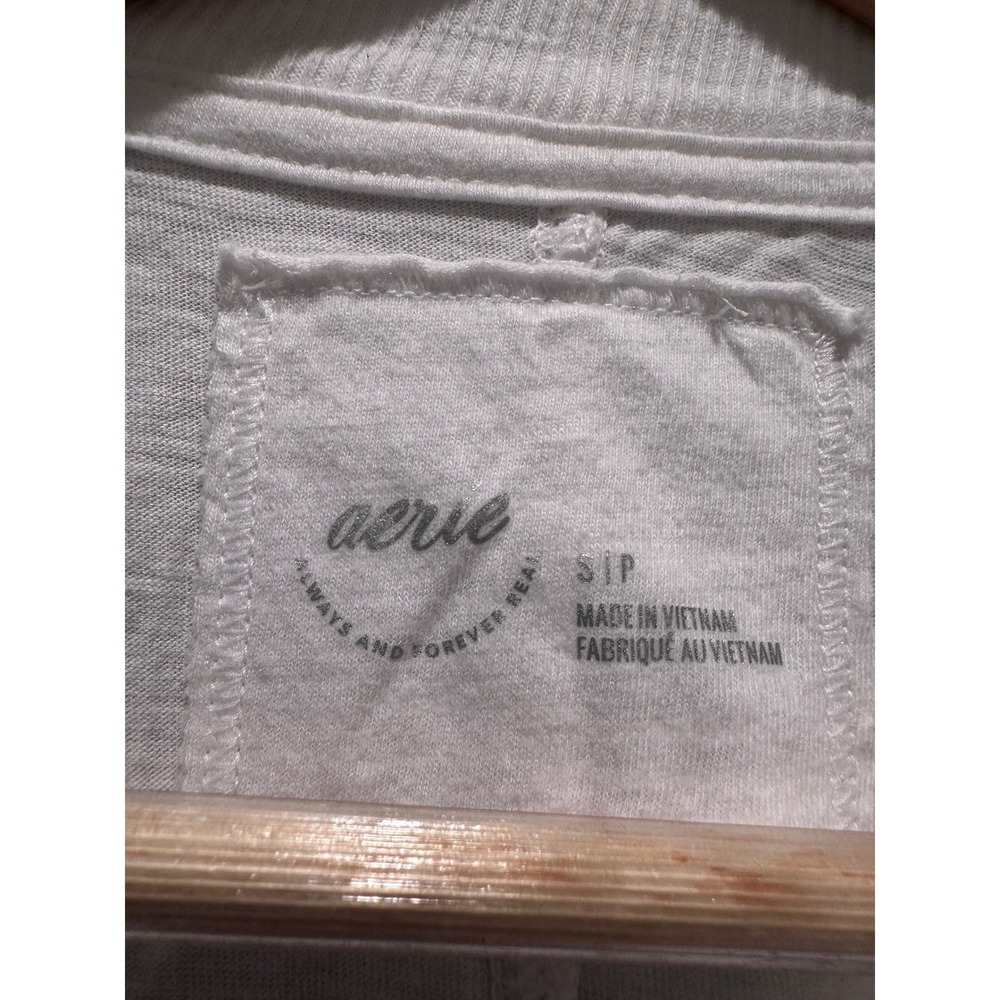 Aerie White Long Sleeve Silly Goose on the Loose T-Shirt Size Small - Picture 4 of 7